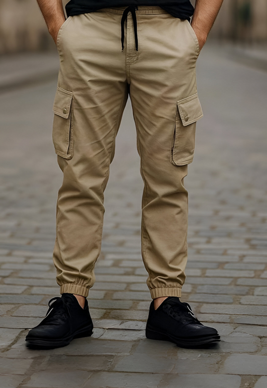 HALF WHITE CARGO TROUSER